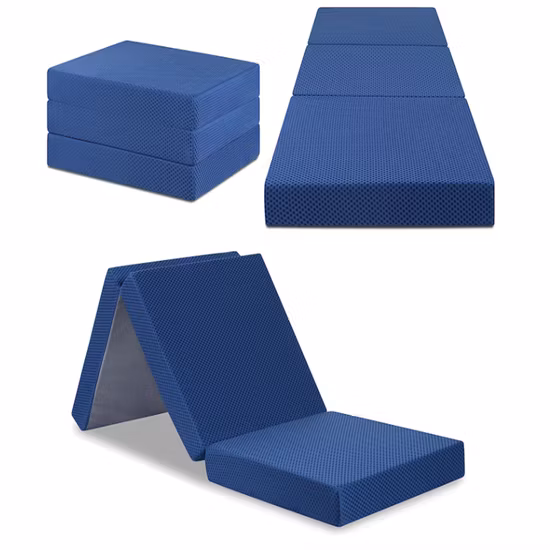 Espuma de memória de alta densidade japonesa personalizada do tamanho tri