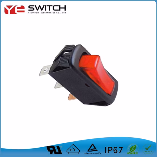 Interruptor oscilante Spst Spdt de 2 posições com luz LED