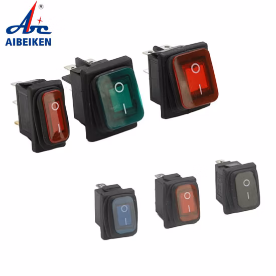 12V DC IP65 azul à prova d'água ligado off Spst Round Auto Car Boat Rocker Switch