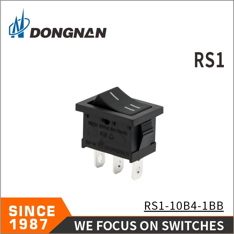 Interruptor de fabricação para limpador de esfregão automático RS1 interruptor oscilante preto