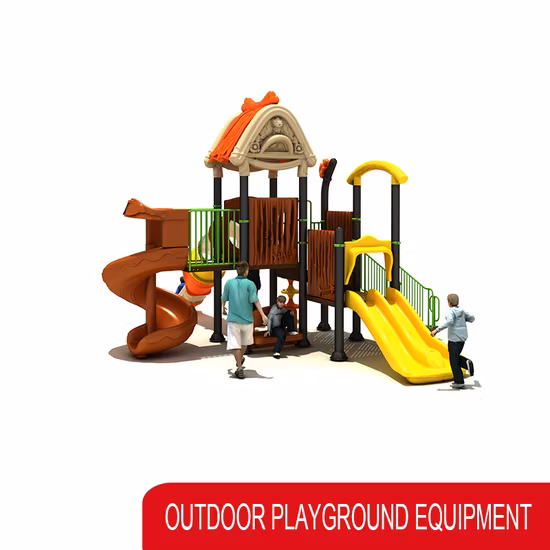 Equipamento exterior personalizado do campo de jogos infantil de Juego, grande corrediça plástica das crianças