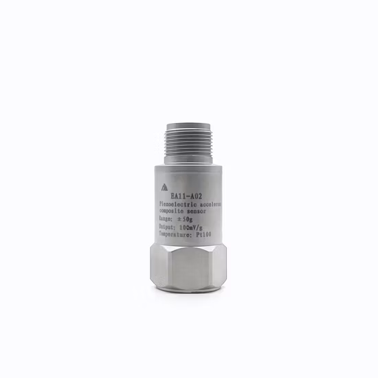 Alta estabilidade ip65 100mv/g 500mv/g sensor composto de aceleração piezoelétrica intrinsecamente seguro (ea11